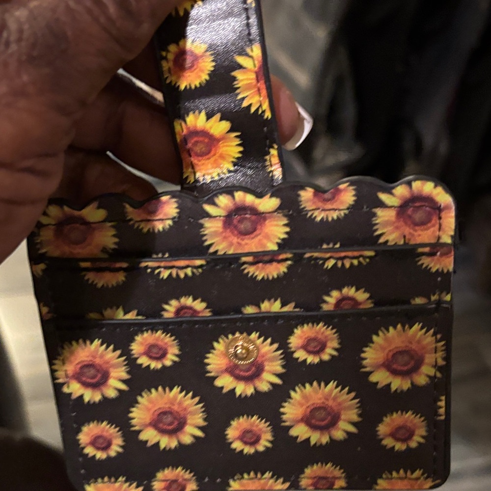Sunflower Patterned Wallet - image 2